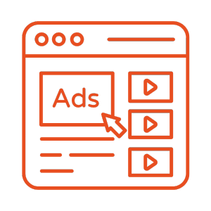 Audit digital et recommandations Icone avec du texte et une ampoule illuminée